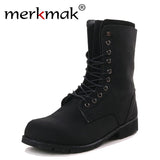 Winter Fashion  Leather Boots - Offy'z6