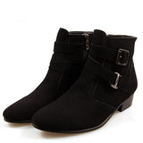 Women's  Pointed Toe Leather Suede  Boots - Offy'z6