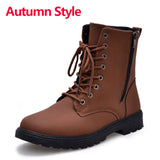 Waterproof Snow Boots -Vintage Leather- "Unisex" - Offy'z6
