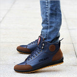 Men's Leather Ankle Boots - Offy'z6