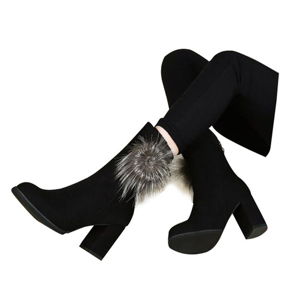 Woman's Suede High Heels