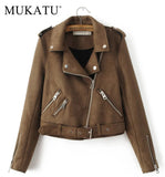Women'z suede Motorcycle Jacket - Offy'z6