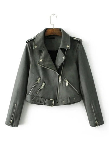 Women'z suede Motorcycle Jacket