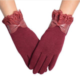 Winter Women'z laced bow Gloves - Offy'z6