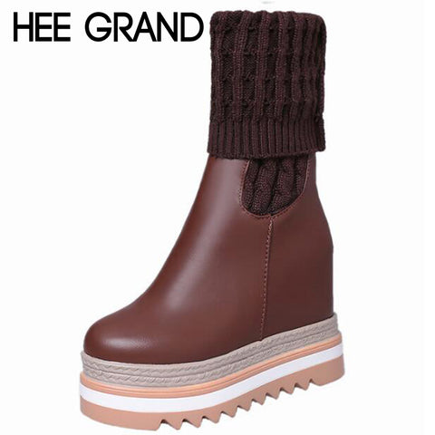 Woolen Muffled Flat Shoes - Women'z
