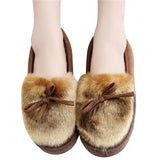 Round Toe Faux Fur Winter Shoes - Women'z - Offy'z6