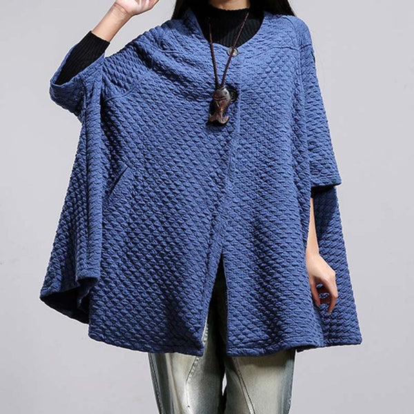 Single Breasted Batwing Sleeve