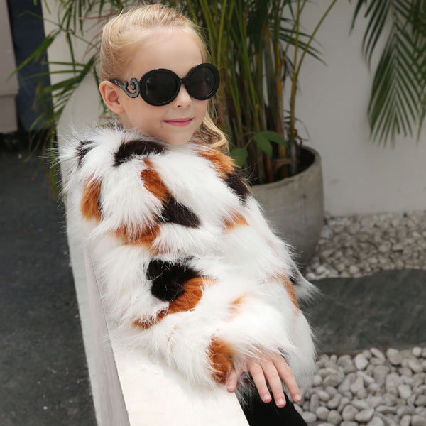 Girl's Winter Faux Fur Coat