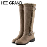 Lambswool Women's Knee-High Boots - Offy'z6