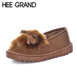 Round Toe Faux Fur Winter Shoes - Women'z - Offy'z6