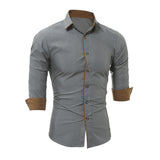 Long Sleeve Slim Fit Formal Dress Shirt - Offy'z6