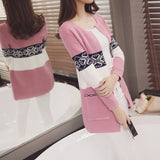 Patchwork Knitted Women's Sweater - Offy'z6