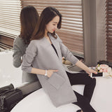 New Women Long Sleeve Sweater Knitted Wool Cardigans Fashion Loose Sweater Outwear Plus Size Jacket Coat - Offy'z6