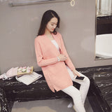 New Women Long Sleeve Sweater Knitted Wool Cardigans Fashion Loose Sweater Outwear Plus Size Jacket Coat - Offy'z6