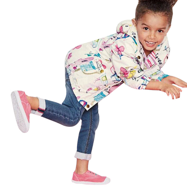 New Winter/Spring Fashion Cardigan Baby Girls Jacket Casual Hooded Outerwear Girls Coat Kids Clothing Children Jackets for Girls