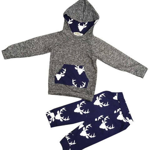 Deer Hooded Tops