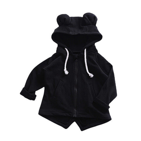Cartoon Ears Hooded Coat - Kids