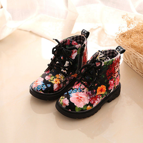 Floral printed Winter shoes -kids-