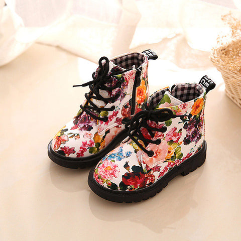 Floral printed Winter shoes -kids-