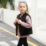 Kid's Faux Fur Waistcoat - Offy'z6