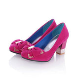 Round toe high-heeled pumps - Offy'z6