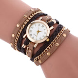 Wrap Around Fashion Bracelet Lady Womans Wrist Watch - Offy'z6