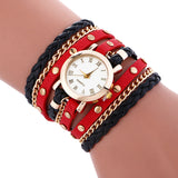 Wrap Around Fashion Bracelet Lady Womans Wrist Watch - Offy'z6