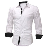 Casual Long Sleeve Soft Cotton Top Dress Shirt Plus Size - Offy'z6