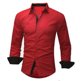 Casual Long Sleeve Soft Cotton Top Dress Shirt Plus Size - Offy'z6