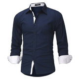 Casual Long Sleeve Soft Cotton Top Dress Shirt Plus Size - Offy'z6