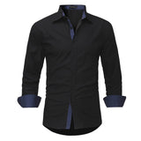 Casual Long Sleeve Soft Cotton Top Dress Shirt Plus Size - Offy'z6