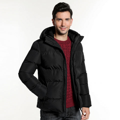 Broadcloth Hooded Cotton Thick Jacket