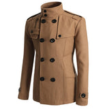 Slim Fit Overcoat Wool Blend Jacket - Offy'z6