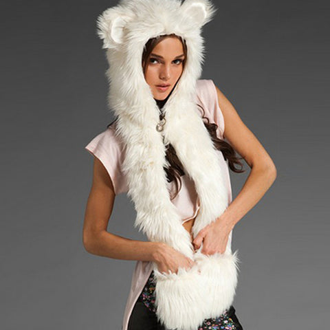 FauxFur Women Scarf Shawl