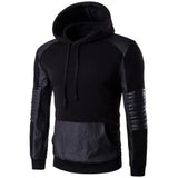 PODOM Men Leather Spliced Winter Sportzwear - Offy'z6