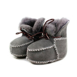TouchCare Baby Winter Sheepskin Fur First Walkers Infant Genuine Leather Boots Newborn Boys Girls Real Wool Shoes Moccasins - Offy'z6