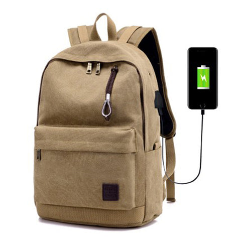 Canvas Anti Theft Travel Backpack