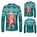  Men's Xmas CaveMan Print Winter Long-sleeved - Offy'z6