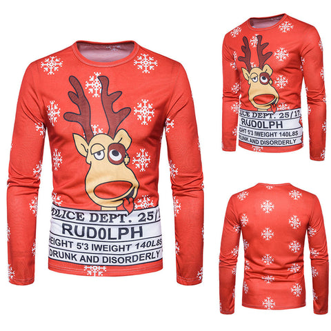  Funny Men's  Xmas Long-sleeved T-shirt