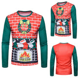  Men's Winter Xmas Long-sleeved T-shirt - Offy'z6