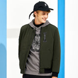 Pioneer Camp thicken warm winter jacket men brand clothing casual parkas male collarless jacket army green black AMF705301 - Offy'z6