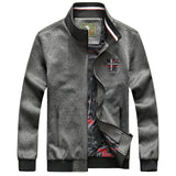Embroidery Outerwear Stand Collar Men'z - Offy'z6