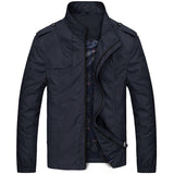 URBANFIND Stand Collar Man Fashion Jackets Size M-4XL Zipper Closure Men Solid Coats Simple Style Male Spring Autumn Outerwears - Offy'z6