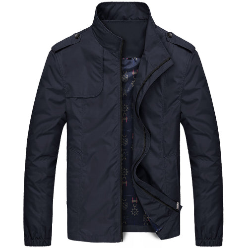 URBANFIND Stand Collar Man Fashion Jackets Size M-4XL Zipper Closure Men Solid Coats Simple Style Male Spring Autumn Outerwears