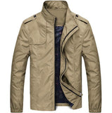 URBANFIND Stand Collar Man Fashion Jackets Size M-4XL Zipper Closure Men Solid Coats Simple Style Male Spring Autumn Outerwears - Offy'z6
