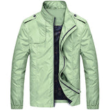 URBANFIND Stand Collar Man Fashion Jackets Size M-4XL Zipper Closure Men Solid Coats Simple Style Male Spring Autumn Outerwears - Offy'z6