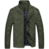 URBANFIND Stand Collar Man Fashion Jackets Size M-4XL Zipper Closure Men Solid Coats Simple Style Male Spring Autumn Outerwears - Offy'z6