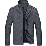 URBANFIND Stand Collar Man Fashion Jackets Size M-4XL Zipper Closure Men Solid Coats Simple Style Male Spring Autumn Outerwears - Offy'z6