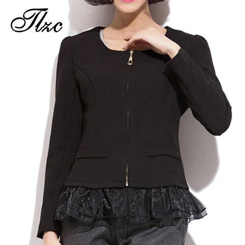 Lace Patchwork Women Casual Coat