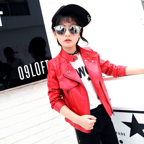 Kids Leather Coat